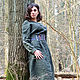 Order Women's linen dress with long sleeves green. ZanKa. Livemaster. . Dresses Фото №3
