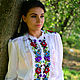 Блуза вышитая лентами Вальс цветов, Блузки, Бершадь,  Фото №1