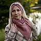 Kit:double bandage and kerchief made of 100% Merino. Headwear Sets. Scarfland. Online shopping on My Livemaster.  Фото №2