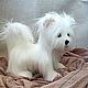 Teddy Animals: Little white puppy. Teddy Toys. Teddybeasts. My Livemaster. Фото №6