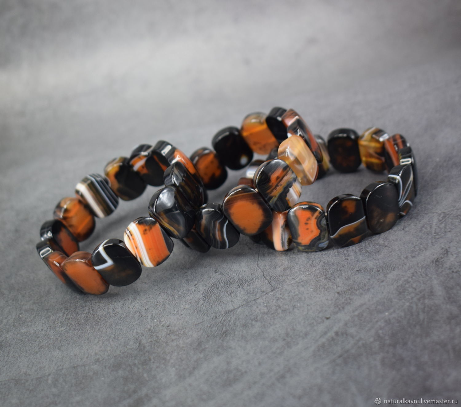 Натуральный камень сардоникс браслет купить в интернет-магазине Ярмарка ...