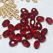 Материалы для творчества handmade. Livemaster - original item Beads Drops 8/6 mm Red 1 piece Briolettes. Handmade.