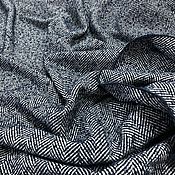 Материалы для творчества handmade. Livemaster - original item Fabrics:COAT WOOL TWEED OF DARK BLUE COLOR - ITALY. Handmade.