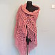  Pink Knitted Shawl, Shawls, Moscow,  Фото №1