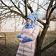 A set of winter Merino 'Gentle cloud'. Headwear Sets. Olga Lado. My Livemaster. Фото №4