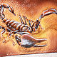 Trifold wallet with a Scorpion. Wallets. Finist (tisneniekozhi). Online shopping on My Livemaster.  Фото №2