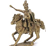 Подарки к праздникам handmade. Livemaster - original item Soldiers figurines, horse of the hussar, brass, 14-15 cm. Handmade.