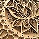 Арт панно на стену, панно настенное, мандала. Панно. панно, панели, часы LASER WOOD. Ярмарка Мастеров.  Фото №5