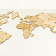 World Map. Puzzle of wood, World maps, St. Petersburg,  Фото №1