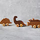 Набор деревянных динозавров. Деревянные игрушки, Игровые наборы, Москва,  Фото №1