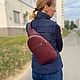 Рюкзак через плечо кожаный, Рюкзаки, Одинцово,  Фото №1