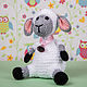 Soft toy Knitted Lamb with Bell Snowflake. Stuffed Toys. Вязаные игрушки - Ольга (knitlandiya). My Livemaster. Фото №5