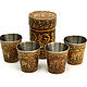 A set of stacks in box 'Bear' (large). Gift to man, Shot Glasses, Tomsk,  Фото №1
