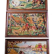 Парные картины для детской комнаты (2 шт.)