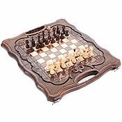 Активный отдых и развлечения handmade. Livemaster - original item Chess Backgammon carved handmade 