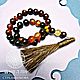 Sacred rosary with the brush 33 beads of carnelian, Rosary, Novosibirsk,  Фото №1