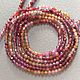 Рубин и сапфир, бусины огранка 2 мм. Бусины. magic beads. Ярмарка Мастеров.  Фото №6