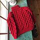 Jerseys: Women's sweater of large knitting oversize sweater with knitting needles to order. Sweaters. Kardigan sviter - женский вязаный свитер кардиган оверсайз. My Livemaster. Фото №5