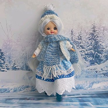 Новогодние сувениры ручной работы. Ярмарка Мастеров - ручная работа Кукла "Снежная зима". Handmade.
