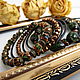 A bracelet on the hand made of beads and beads TREASURE MAYA jewelry, Hard bracelet, Nizhny Novgorod,  Фото №1