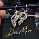 Order Earrings with a sapphire metal melchior stone ' Deep Blue'. Del-moro. Livemaster. . Earrings Фото №3