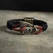Украшения handmade. Livemaster - original item Bracelet braided: Paracord bracelet-Viking Axe. Handmade.
