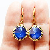 Украшения handmade. Livemaster - original item Earrings Royal Blue. Handmade.