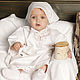 Набор для девочки "Традиция" с махровым полотенцем, Комплект для крещения, Москва,  Фото №1