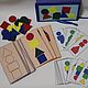 Set of educational cards made of felt, Puzzle, Pskov,  Фото №1