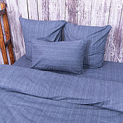 Solid cotton bed linen