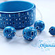 Earrings, pendant, bracelet, blue geometry set. Jewelry Sets. Oksanasan. My Livemaster. Фото №6