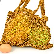 Сумки и аксессуары handmade. Livemaster - original item Bag-string bag, hand-knitted from polypropylene. Handmade.