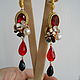 Set 'Autumn flowers' necklace earrings comb. Jewelry Sets. elenshabaev (elenshabaev). My Livemaster. Фото №6