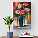 Red rose art canvas Rose painting wall art Red rose painting art Rose. Pictures. Art Gallery by Natlya Zhdanova. Online shopping on My Livemaster.  Фото №2