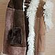 One-piece sheepskin vest beige. Mens vests. Warm gift. Online shopping on My Livemaster.  Фото №2