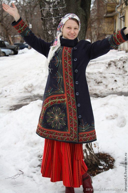 Женская казачья зимняя одежда