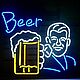 Заказать Вывеска из гибкого неона BEER. PJ NEON • НЕОНОВЫЕ ВЫВЕСКИ. Ярмарка Мастеров. . Вывески Фото №3