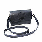 Сумки и аксессуары handmade. Livemaster - original item clutches: Women`s leather bag blue Roxanne Mod. C74e-661. Handmade.