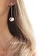 Order Stud earrings with extra long balls, minimalism. LovelyStones. Livemaster. . Stud earrings Фото №3