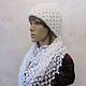 Beanie hat in white, on a knitted lining, half-wool. Caps. Cozy corner (nadejdamoshkina). My Livemaster. Фото №9