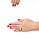 Quartz Ring, Blue ring, Pink Delicate ring. Rings. Irina Moro. My Livemaster. Фото №5