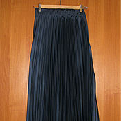 Винтаж handmade. Livemaster - original item Blue pleated skirt Italy, long pleated skirt. Handmade.