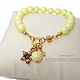 Браслет CANDY DROP yellow. Браслет из бусин. Himawari shop. Интернет-магазин Ярмарка Мастеров.  Фото №2