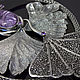 Крупный кулон "Листья гинкго". Подвеска. Alcedo Jewelry. Ярмарка Мастеров.  Фото №5