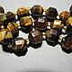 Tiger's eye faceted, column 10*9 mm, Beads1, Dolgoprudny,  Фото №1