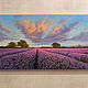 Painting 'Fields of lavender' 32 x 80 cm. Pictures. Zhaldak Eduard paintings. Online shopping on My Livemaster.  Фото №2