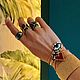 Позолоченное кольцо из бисера "Леопард". Кольца. STATEMENTS JEWELRY Only_you_byElena. Ярмарка Мастеров.  Фото №6