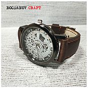 Украшения handmade. Livemaster - original item Quartz Watch with Genuine Leather Strap. Handmade.