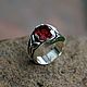 Ring with garnet and Triquetrum. Ring. Nomikon - Oleg Sobolev. Online shopping on My Livemaster.  Фото №2