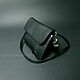 A small black floater handbag. Handbag envelope with the undercut. Classic Bag. Bags and accessories. Alexandra (SSbagS). My Livemaster. Фото №5